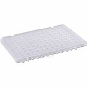 PureAmp Low Profile/Fast 96-Well x 0.1mL PCR Plates - Semi Skirted with Raised Rim, Natural (10 Packs of 50 per Pack)