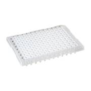 0.2 mL 96-Well PCR Plate, Half Skirt - ABI-Style, Flat Top, Clear (Box of 10)