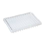 0.2 mL 96-Well PCR Plate, Half Skirt - ABI-Style, Ridged Rim, Clear (Box of 10)