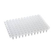 0.2 mL 96-Well PCR Plate, No Skirt - Chimney Top, Clear (Box of 10)