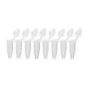 QuickSnap™ 0.2 mL 8-Strip PCR Tube with Individually Attached Cap - Dome Cap, Clear (Box of 120)