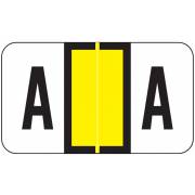 POS 3400 Match POAM Series Alpha Roll Labels - Letter A - Yellow