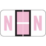 POS 3400 Match POAM Series Alpha Roll Labels - Letter N - Lilac