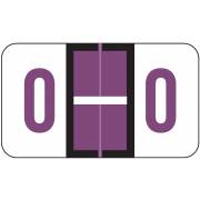 POS 3400 Match POAM Series Alpha Roll Labels - Letter O - Purple