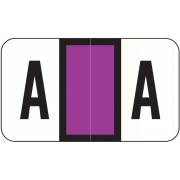 POS 2000 Match PP3R Series Alpha Sheet Labels - Letter A - Purple