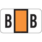 POS 2000 Match PP3R Series Alpha Sheet Labels - Letter B - Orange