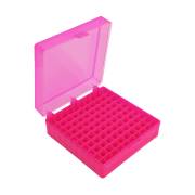 Storage Box with Hinged Lid for 100 x 1.5mL Tubes - Red (Pack of 5)