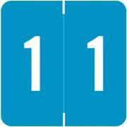 Smead/Barkley FNSDM Match SBNM Series Numeric Roll Labels - Number 1 - Blue