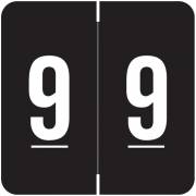 Smead/Barkley FNSDM Match SBNM Series Numeric Roll Labels - Number 9 - Black