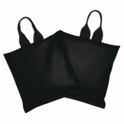 Cervical Sandbag 2-Piece Set - Black Vinyl 10 lb. Size 11