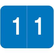Smead DCCRN Match SENM Series Numeric Roll Labels - Number 1 - Blue