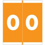Barkley FNSFM Match SFNM Series Numeric Roll Labels - Number 0 - Orange