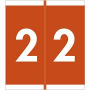 Barkley FNSFM Match SFNM Series Numeric Roll Labels - Number 2 - Brown