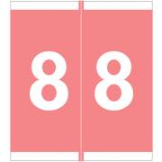 Barkley FNSFM Match SFNM Series Numeric Roll Labels - Number 8 - Pink