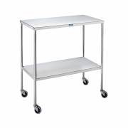 Pedigo Stainless Steel Instrument Table with Shelf - 18