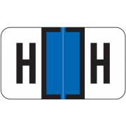 Safeguard 511 Match SG3R Series Alpha Sheet Labels - Letter H - Dark Blue