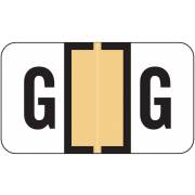 Safeguard 514 Match SGAM Series Alpha Roll Labels - Letter G - Tan