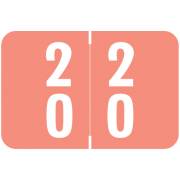 Smead DDS Match SMDM Series Numeric Roll Labels - Number 20 To 29 - Pink