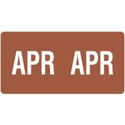 Smead ETS Match SMMK Series Month Code Sheet Labels - April - Brown