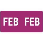 Smead ETS Match SMMK Series Month Code Sheet Labels - February - Purple