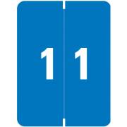 Smead XLCC Match SMNM Series Numeric Roll Labels - Number 1 - Blue