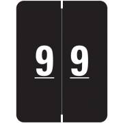 Smead XLCC Match SMNM Series Numeric Roll Labels - Number 9 - Black