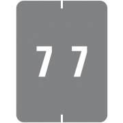 IFC #CL2200 Match SMNP Series Numeric Roll Labels - Number 7 - Gray
