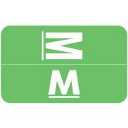 Smead Alpha-Z ACCS Match SMPK Series Alpha Sheet Labels - Letter M - Light Green