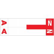 Smead NCC Match SNCC Series Alpha Sheet Labels - Letter A & N - Red