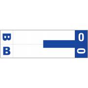 Smead NCC Match SNCC Series Alpha Sheet Labels - Letter B & O - Dark Blue
