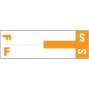 Smead NCC Match SNCC Series Alpha Sheet Labels - Letter F & S - Orange