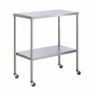 Stainless Steel Instrument Table with Shelf, 20