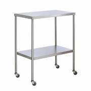 Stainless Steel Instrument Table with Shelf, 16