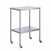 Stainless Steel Instrument Table with Shelf, 16