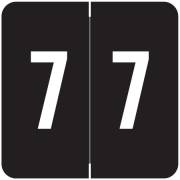 Sav-Tyme/SFI Match STNM Series Numeric Roll Labels - Number 7 - Black