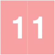 S & W KKL Match SWNM Series Numeric Roll Labels - Number 1 - Pink