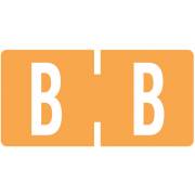 Tab Products Match TBAV Series Alpha Roll Labels - Letter B - Fluorescent Orange