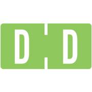 Tab Products Match TBAV Series Alpha Roll Labels - Letter D - Fluorescent Green
