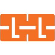 Tab Products Match TBAV Series Alpha Roll Labels - Letter L - Dark Orange