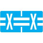 Tab Products Match TBAV Series Alpha Roll Labels - Letter X - Blue