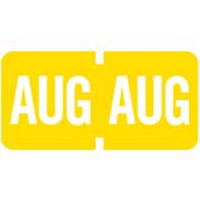 Tab Products Match TMLV Series Month Code Roll Labels - August - Yellow