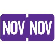 Tab Products Match TMLV Series Month Code Roll Labels - November - Purple