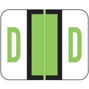 Smead BCCR Match TPAM Series Alpha Roll Labels - Letter D - Fluorescent Green