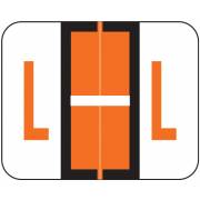 Smead BCCR Match TPAM Series Alpha Roll Labels - Letter L - Orange