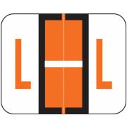 Smead BCCR Match TPAM Series Alpha Roll Labels - Letter L - Orange