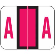 Tab Products Match TPAV Series Alpha Roll Labels - Letter A - Red