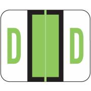 Tab Products Match TPAV Series Alpha Roll Labels - Letter D - Fluorescent Green