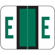 Tab Products Match TPAV Series Alpha Roll Labels - Letter E - Dark Green