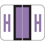 Tab Products Match TPAV Series Alpha Roll Labels - Letter H - Lilac