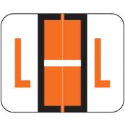 Tab Products Match TPAV Series Alpha Roll Labels - Letter L - Dark Orange